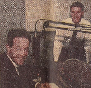 Tom Lucas and Hugh Dobbie in studio